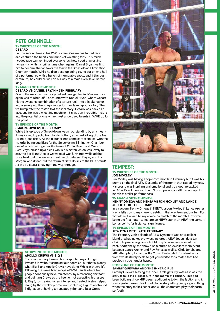 Wrestletalk Magazine Preview Pages
