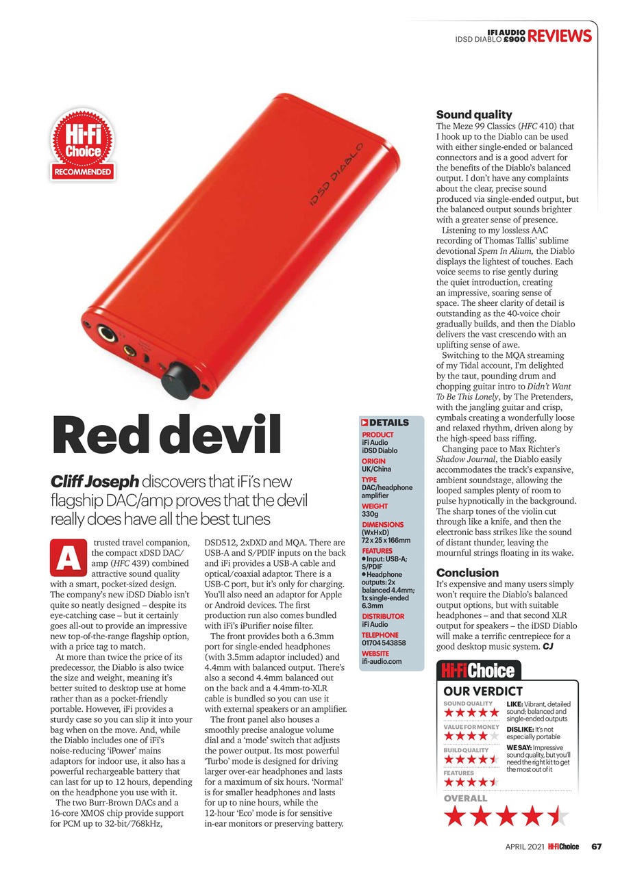 Hi-Fi Choice Preview Pages