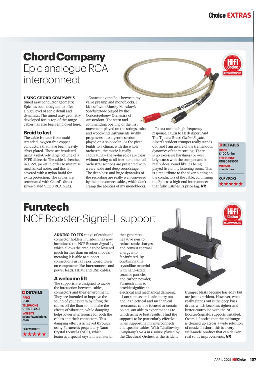 Hi-Fi Choice Preview Pages