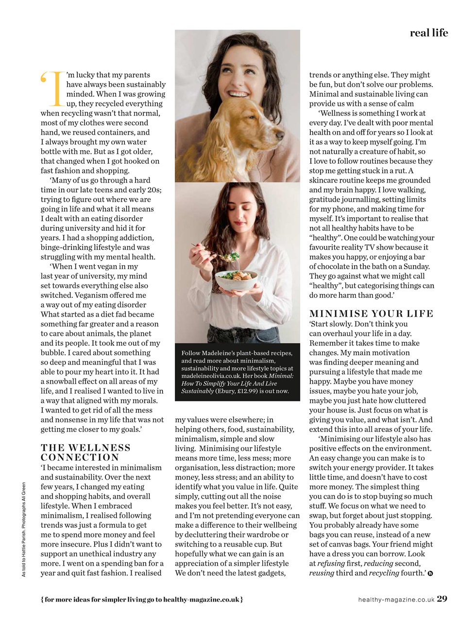 Healthy Magazine Preview Pages