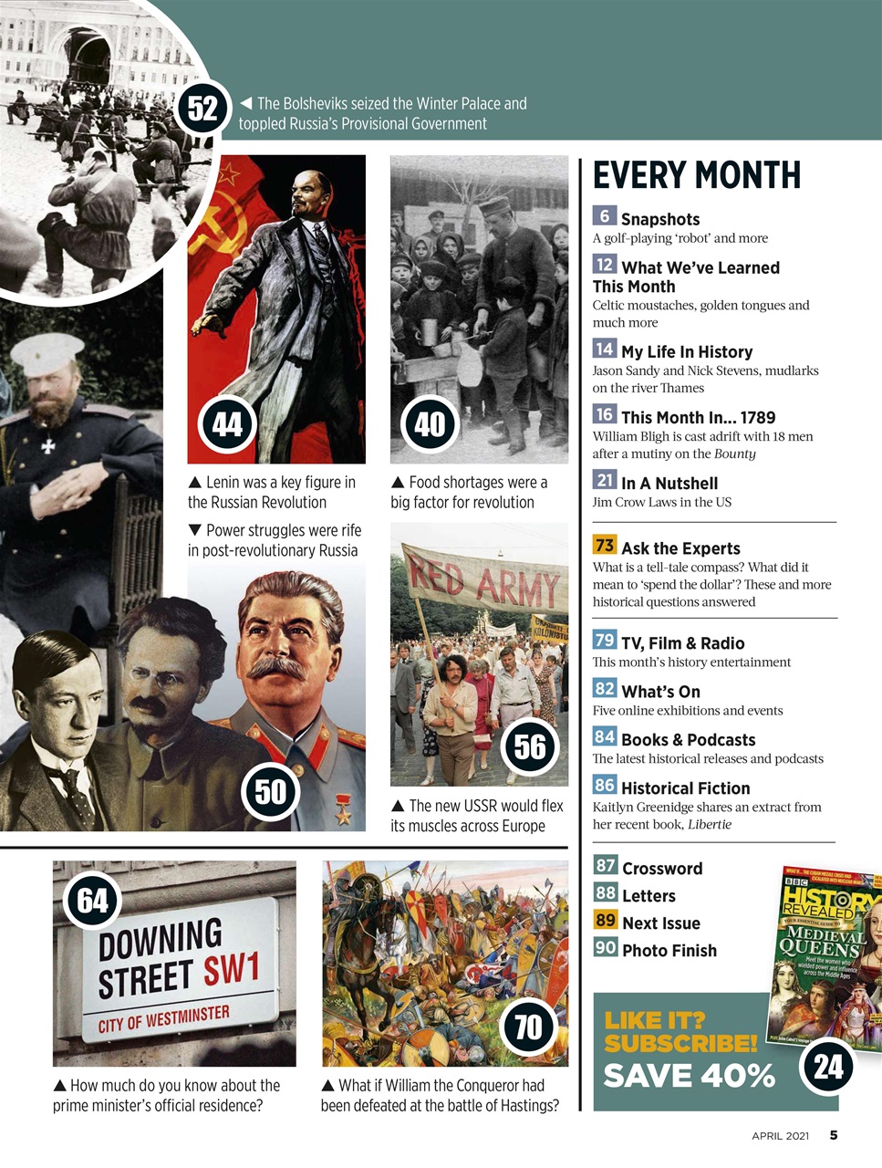 BBC History Revealed Magazine Preview Pages