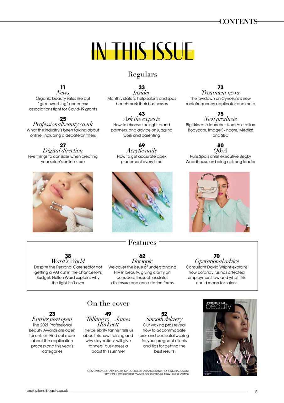 Professional Beauty Preview Pages