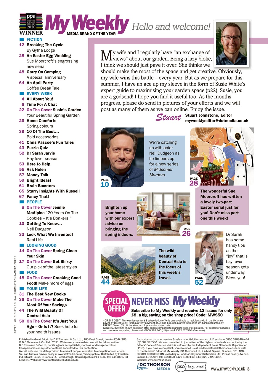 My Weekly Preview Pages