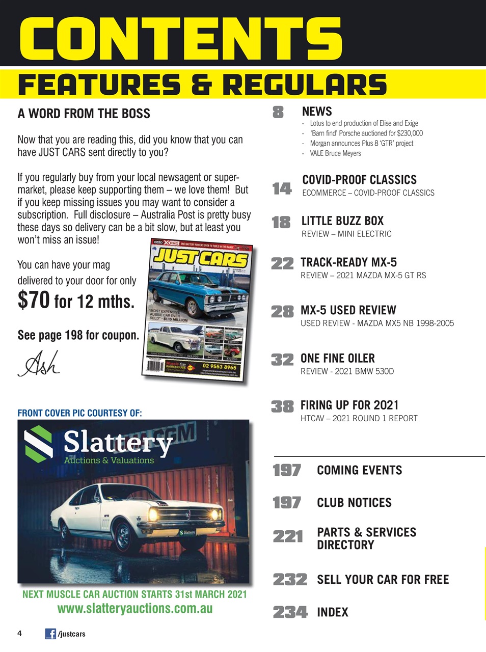 JUST CARS Preview Pages
