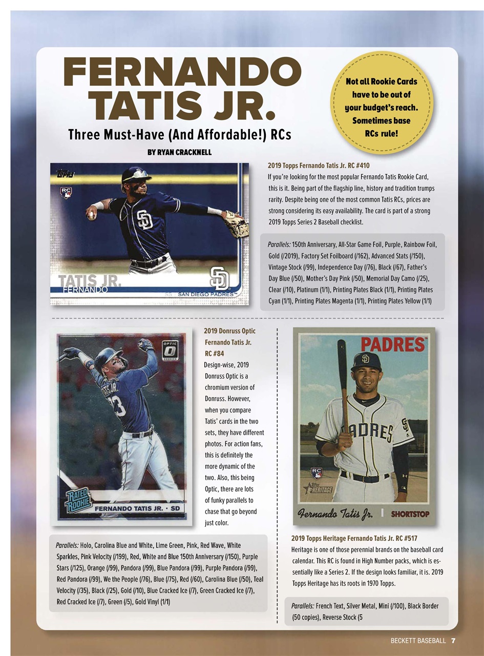 Beckett Baseball Magazine Preview Pages