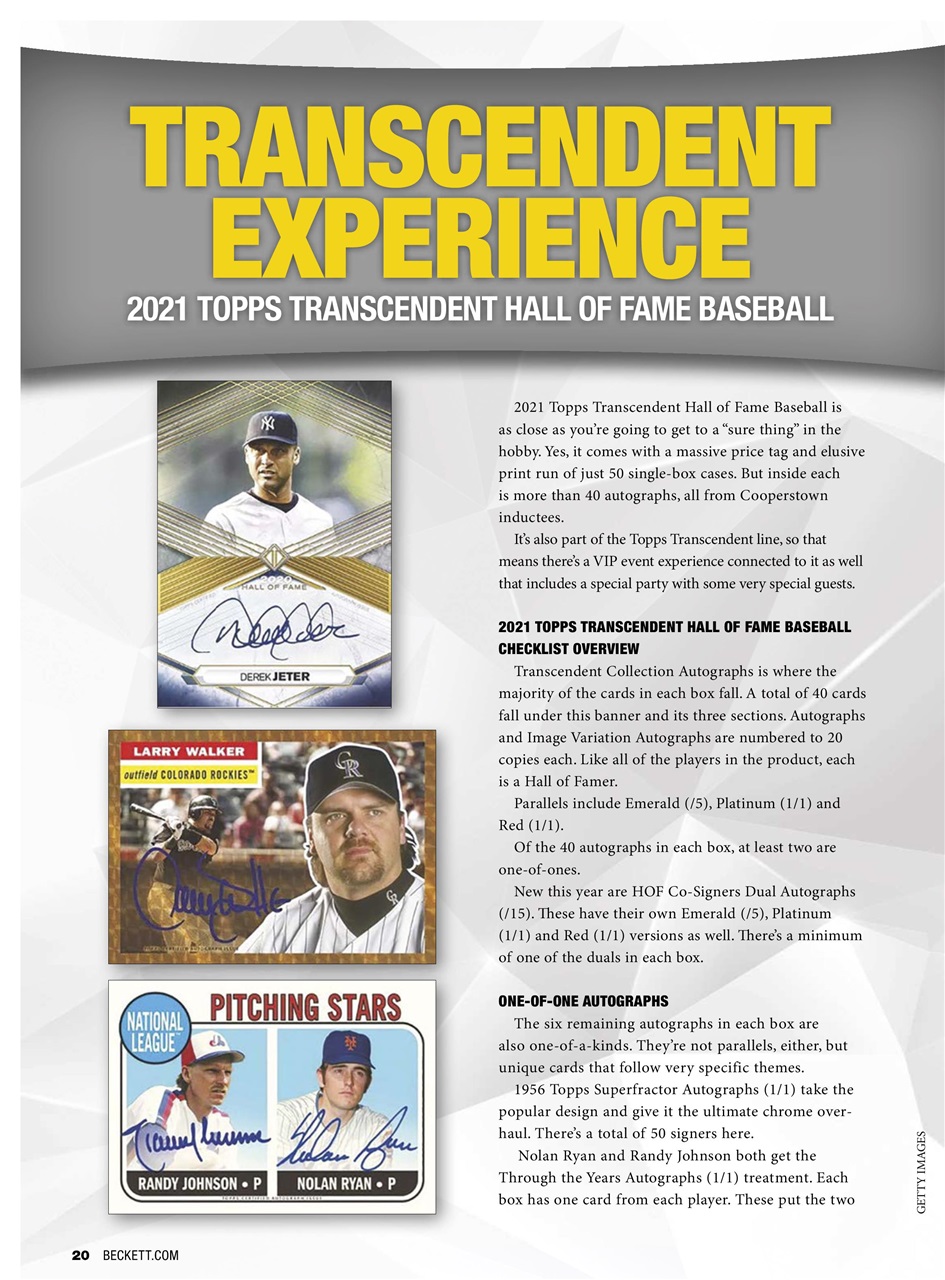 Beckett Baseball Magazine Preview Pages