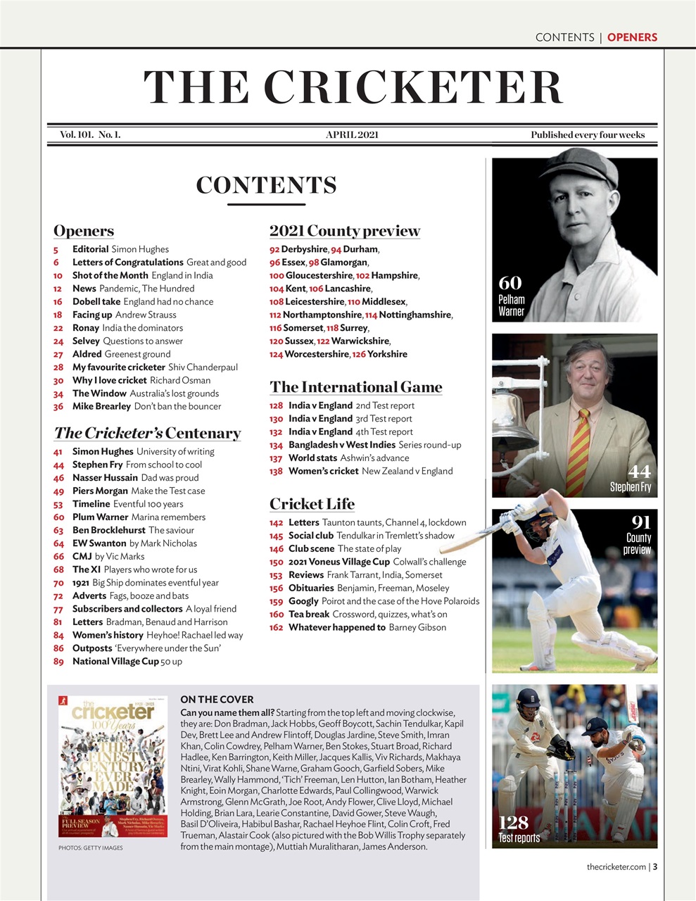 The Cricketer Magazine Preview Pages