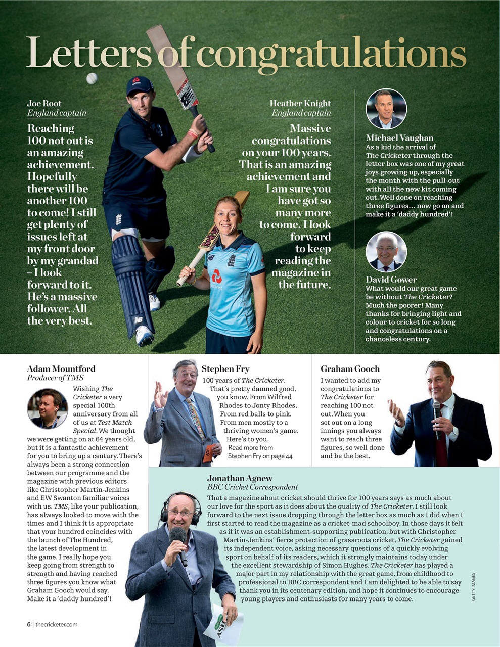 The Cricketer Magazine Preview Pages