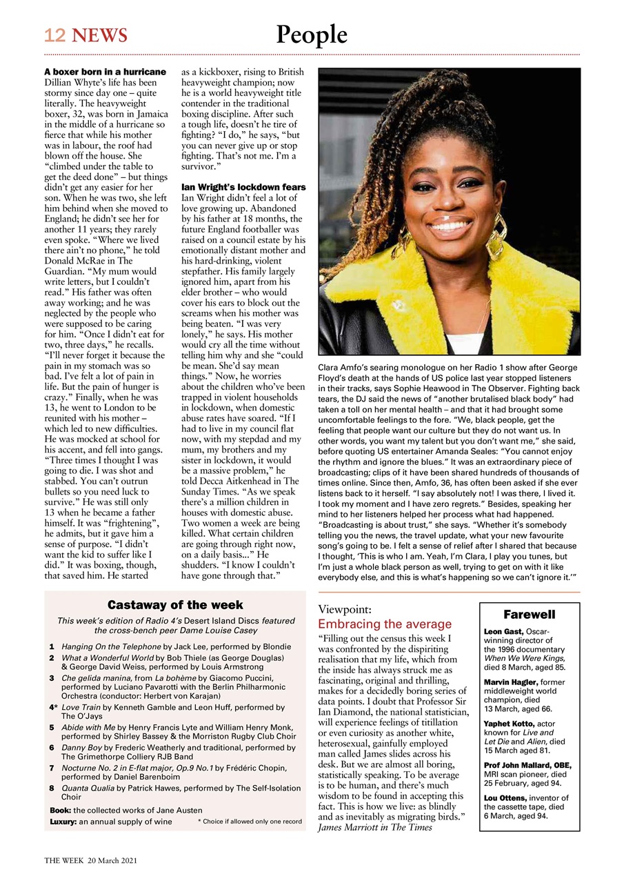 The Week Preview Pages