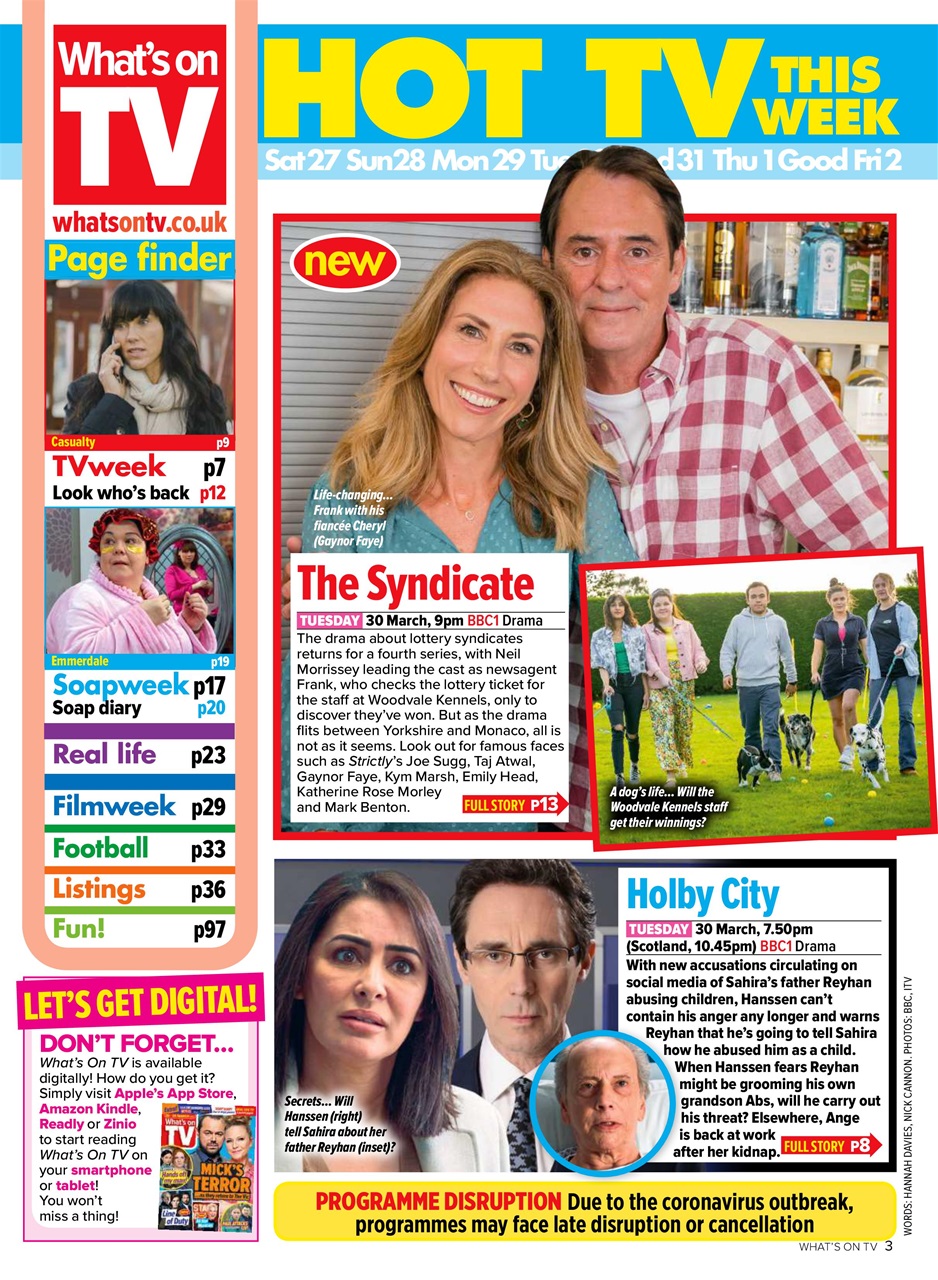 What's on TV Preview Pages