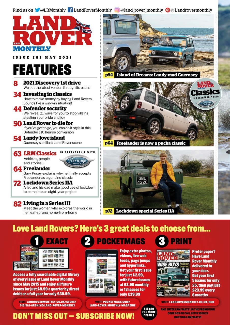 Land Rover Monthly Preview Pages