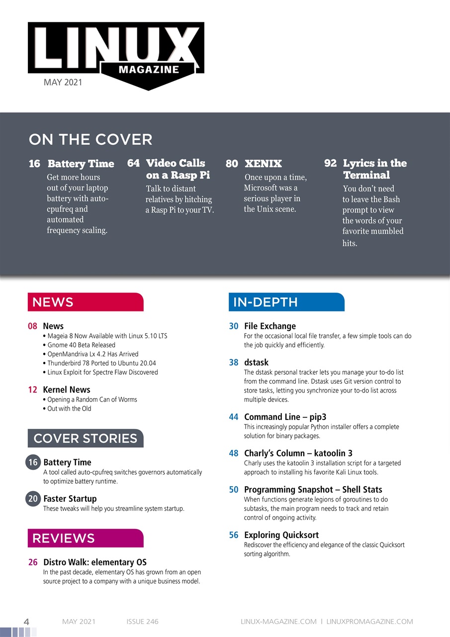Linux Magazine Preview Pages