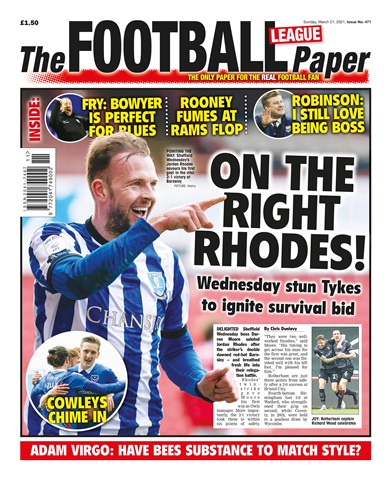 The Football League Paper issue 21st Mar 2021