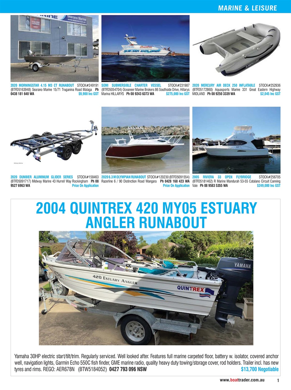 Boat Trader Australia Preview Pages