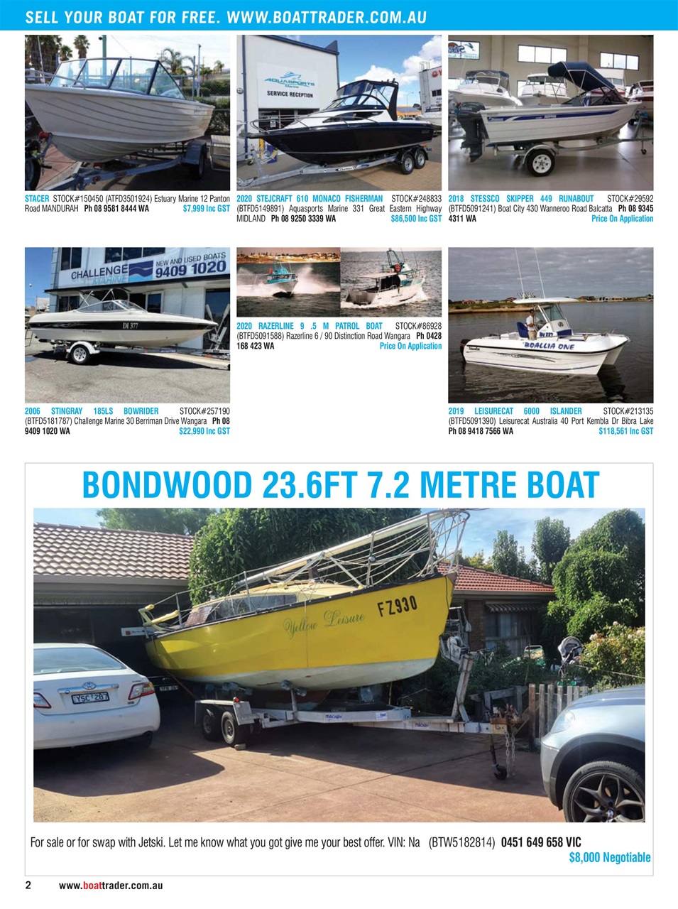 Boat Trader Australia Preview Pages