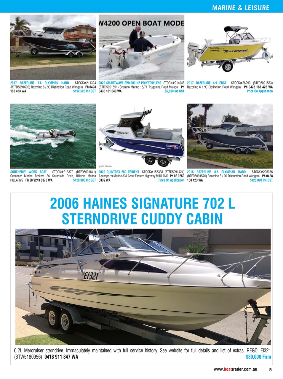 Boat Trader Australia Preview Pages