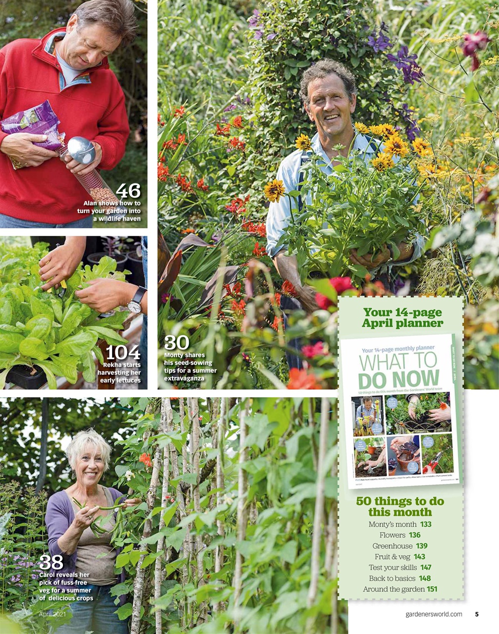 BBC Gardeners’ World Magazine Preview Pages