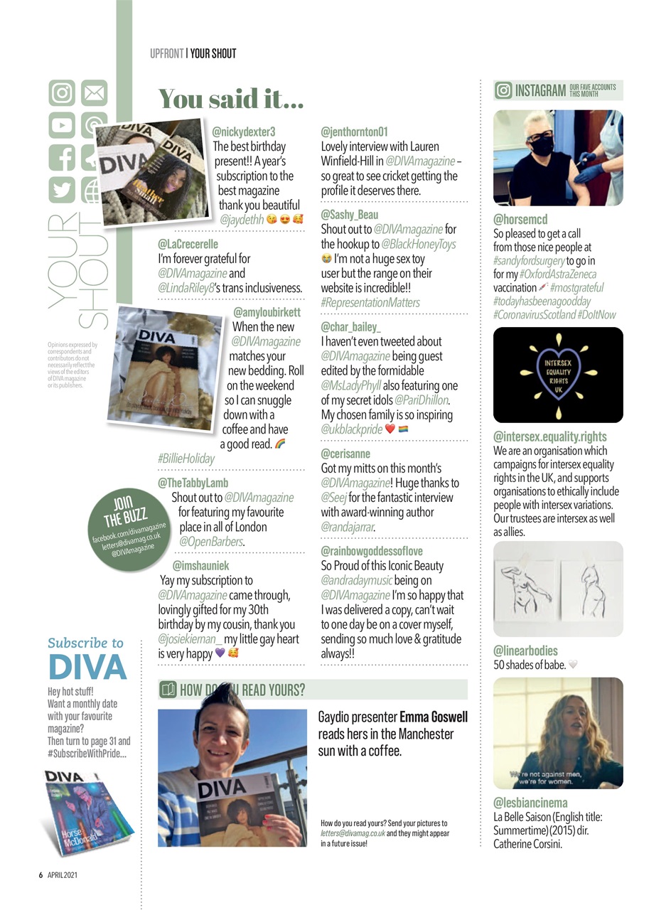 DIVA Magazine Preview Pages