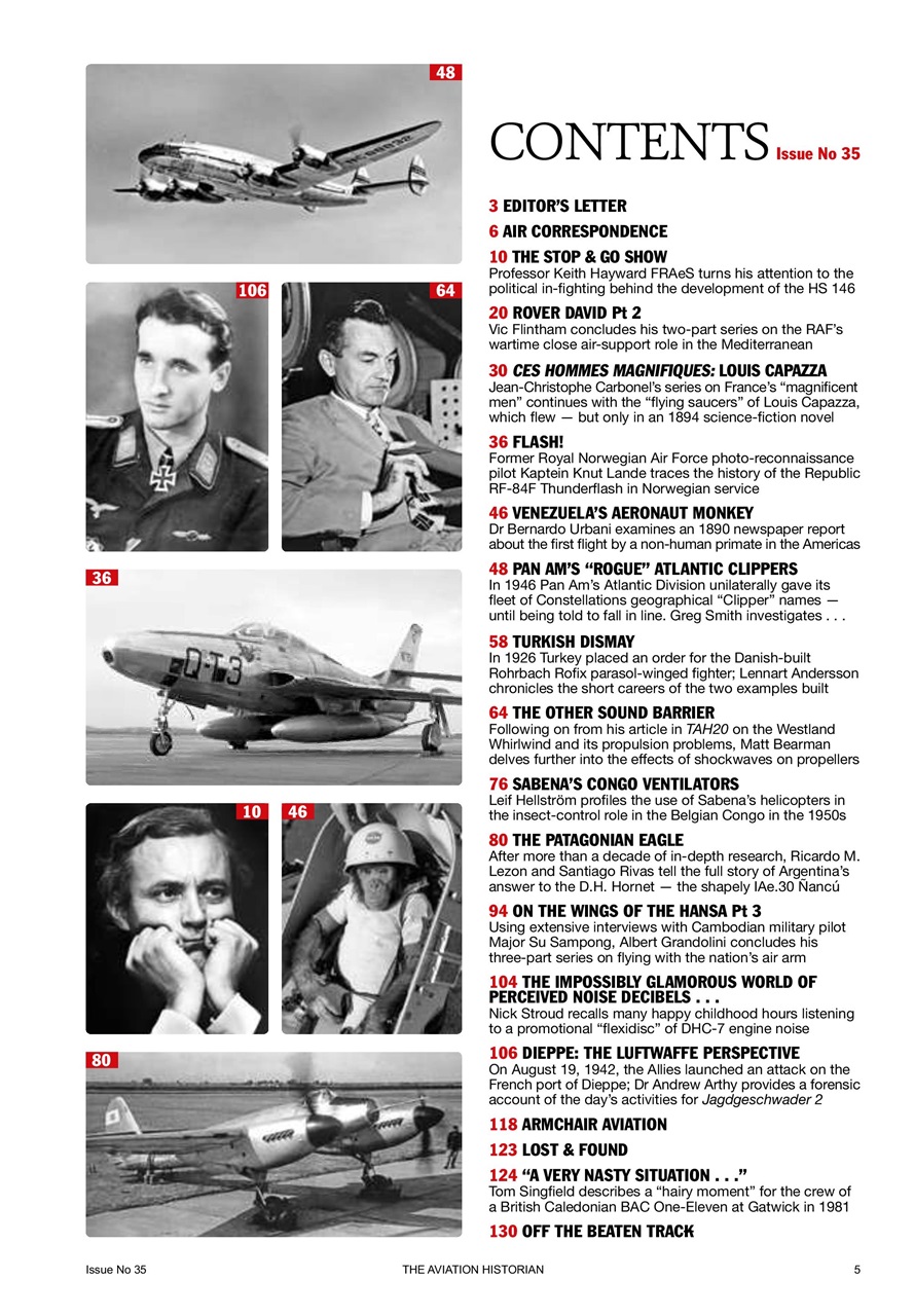 The Aviation Historian Magazine Preview Pages