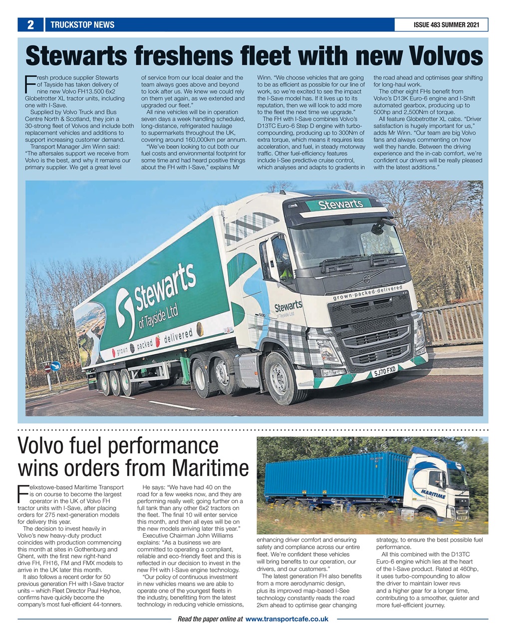 Truckstop News Preview Pages