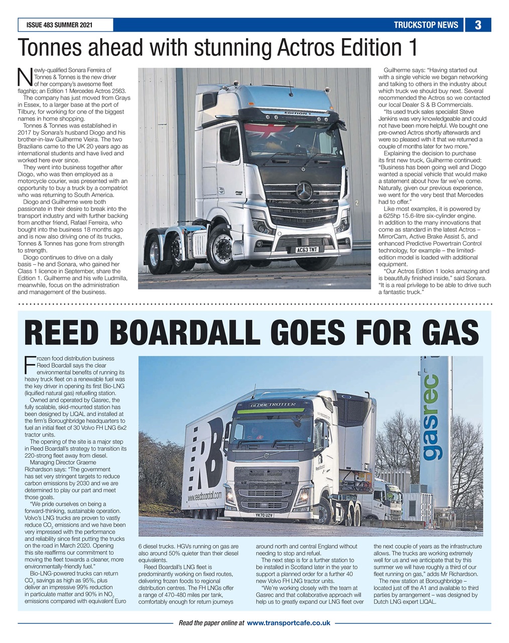 Truckstop News Preview Pages