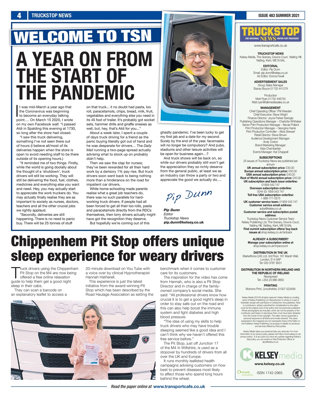 Truckstop News Preview Pages
