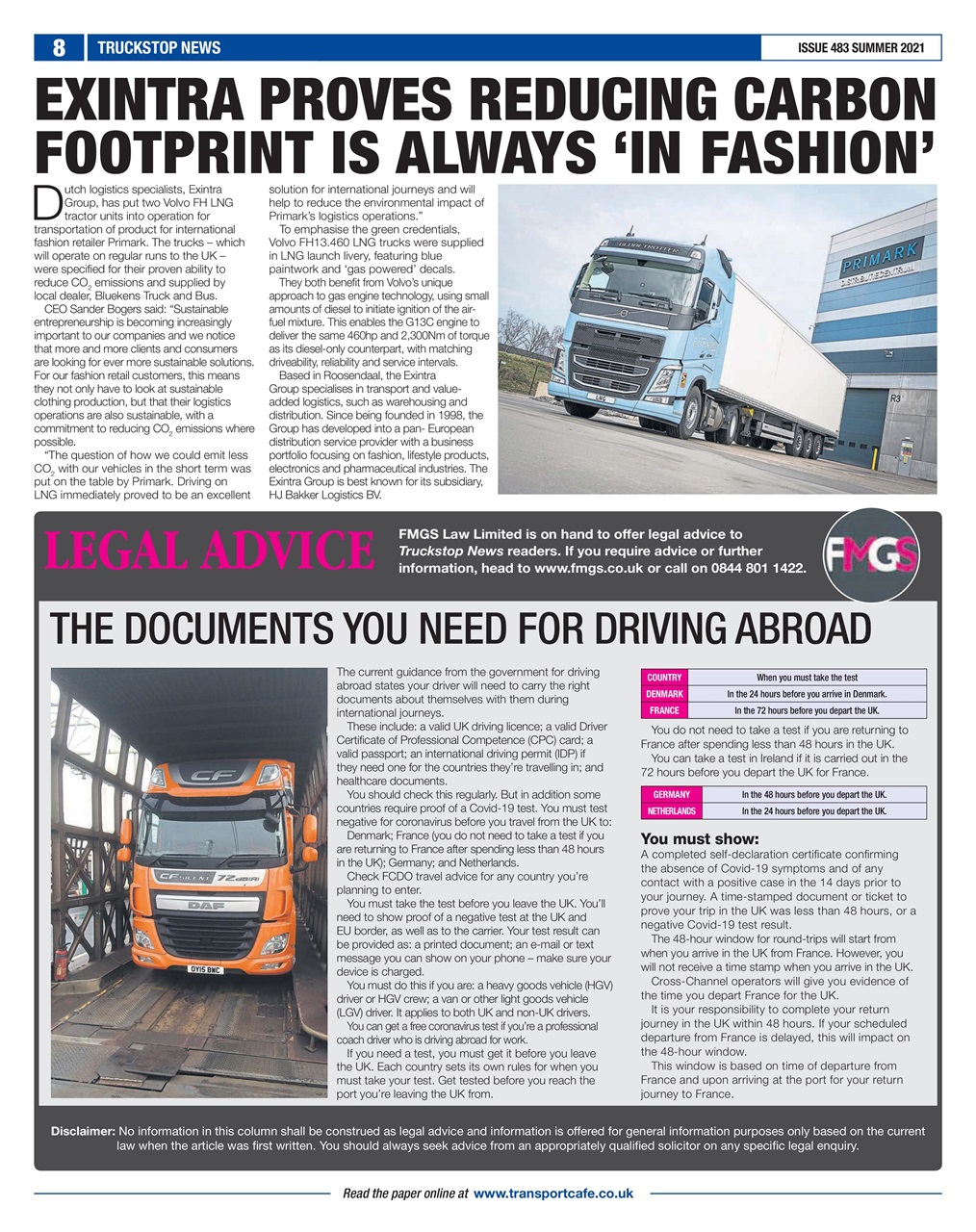 Truckstop News Preview Pages