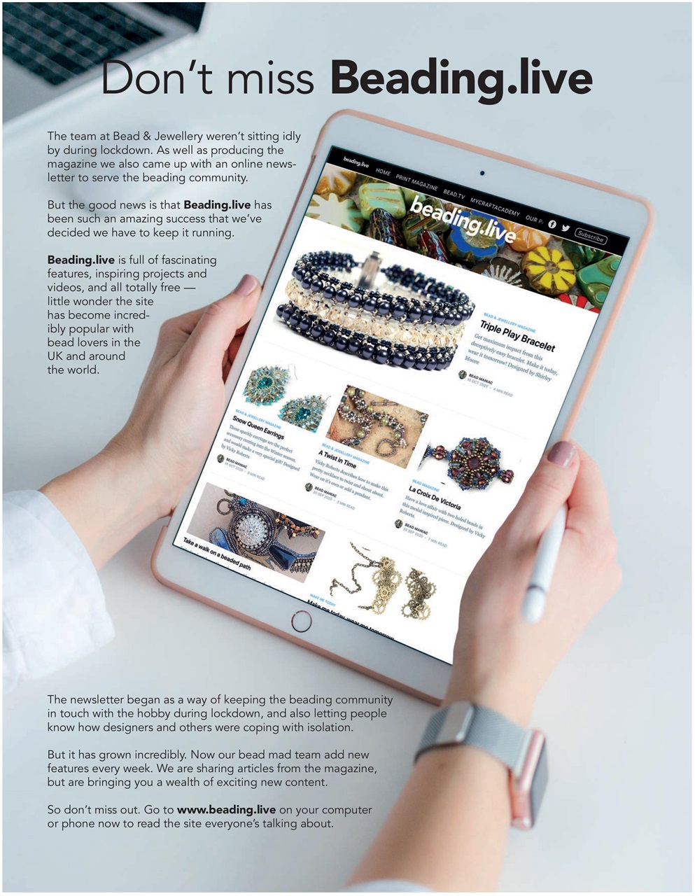 Bead & Jewellery Magazine Preview Pages