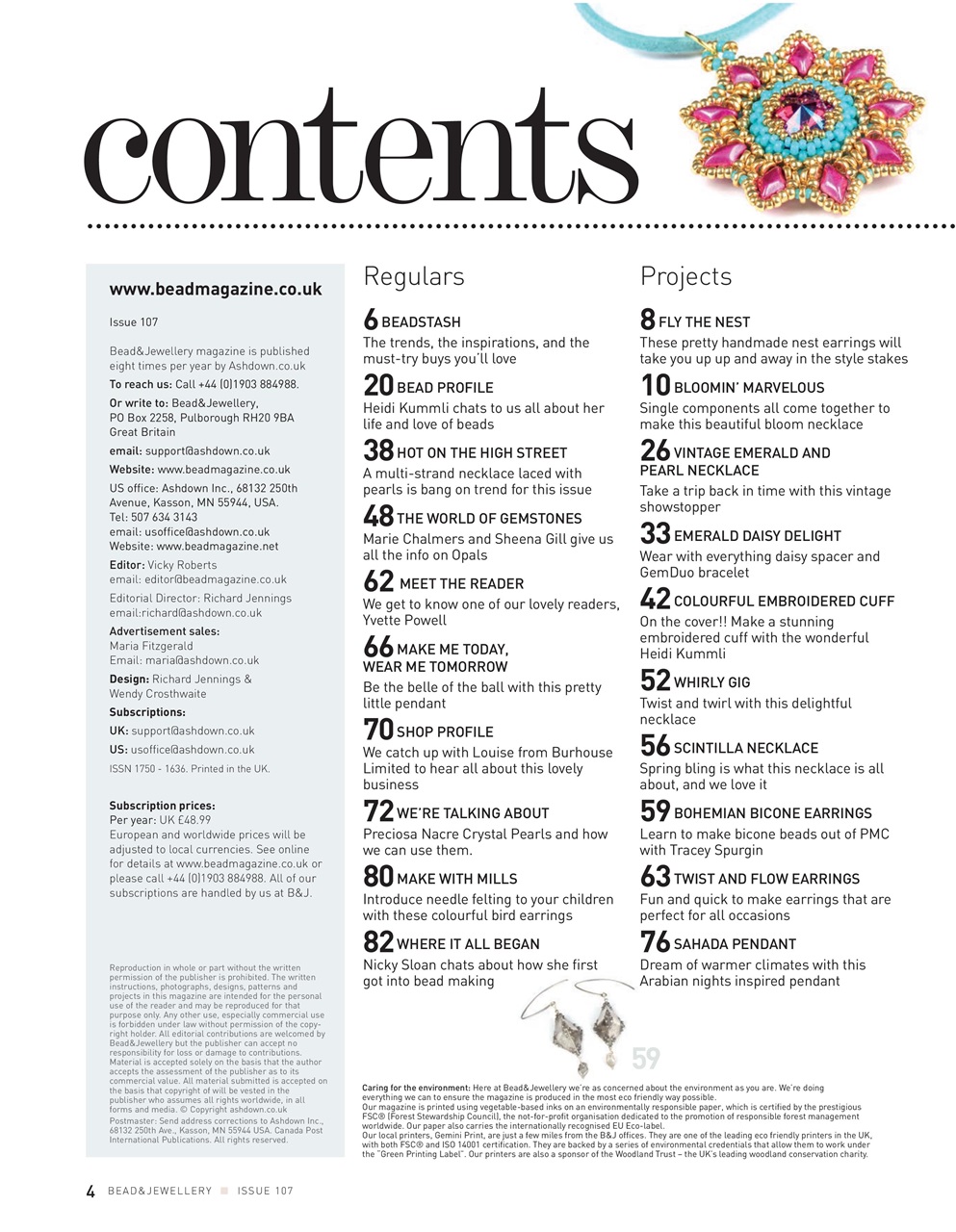 Bead & Jewellery Magazine Preview Pages