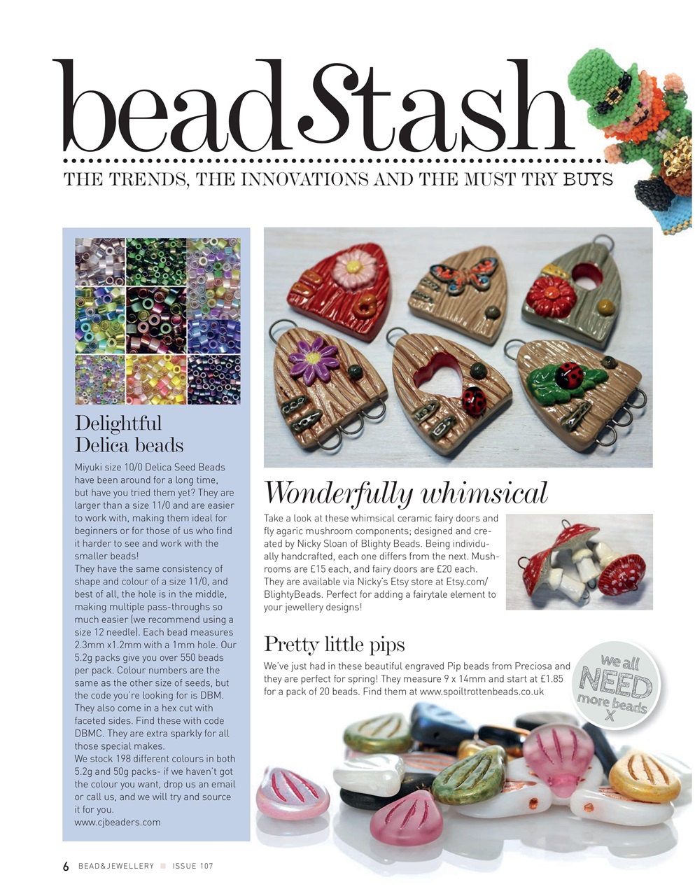 Bead & Jewellery Magazine Preview Pages