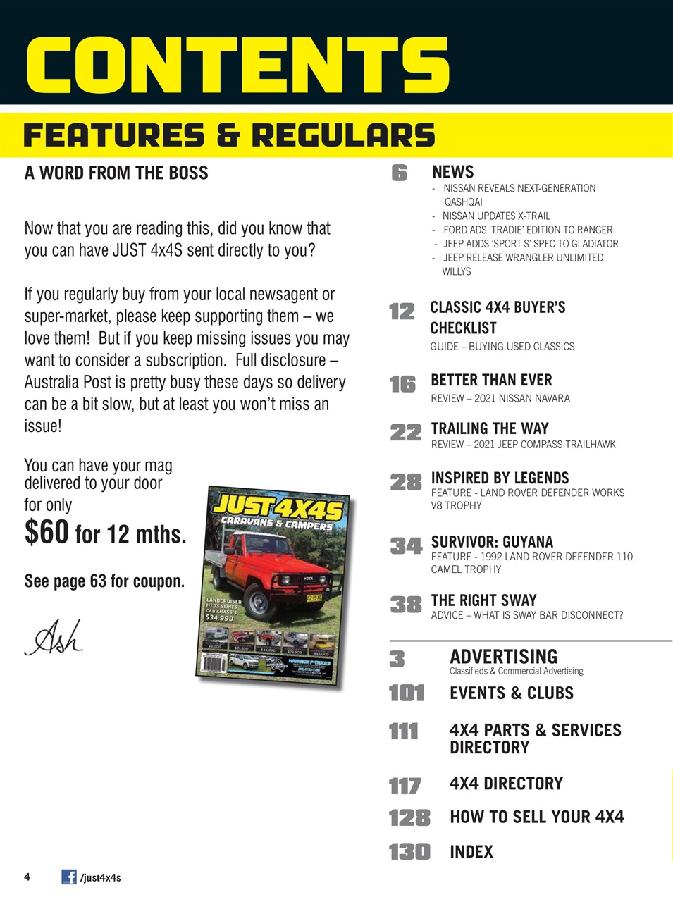 JUST 4X4S Preview Pages