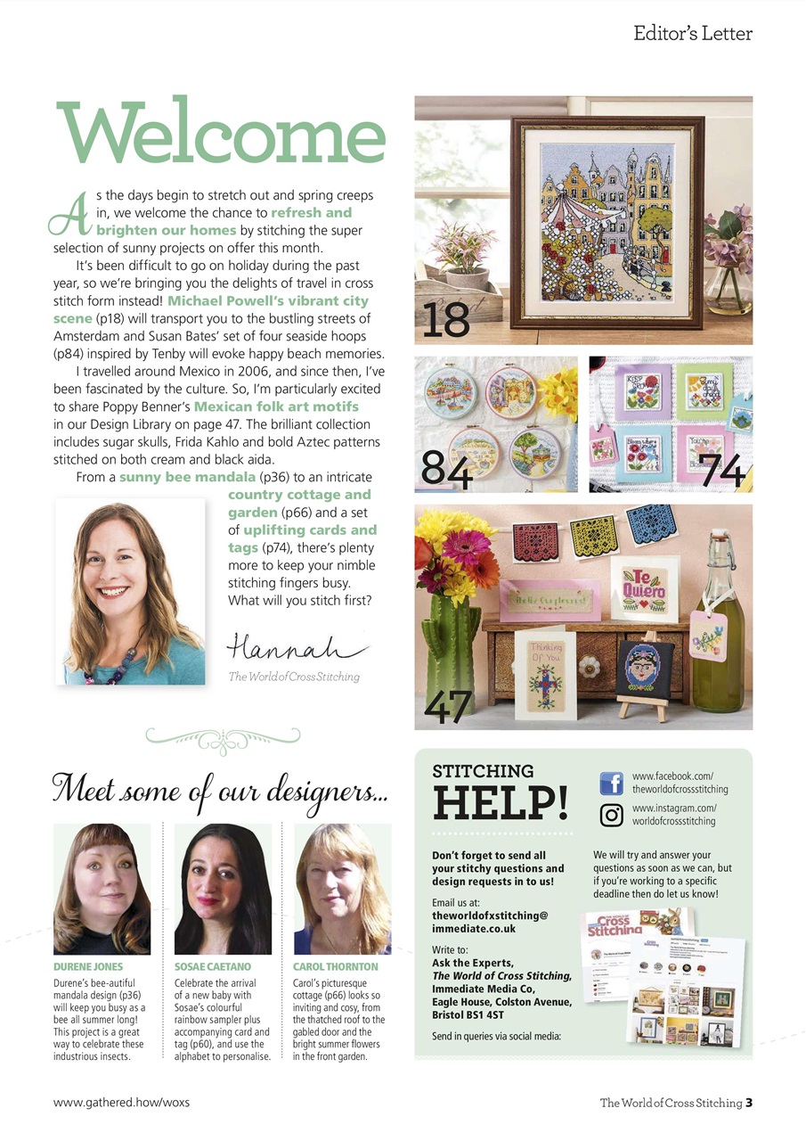 The World of Cross Stitching Preview Pages