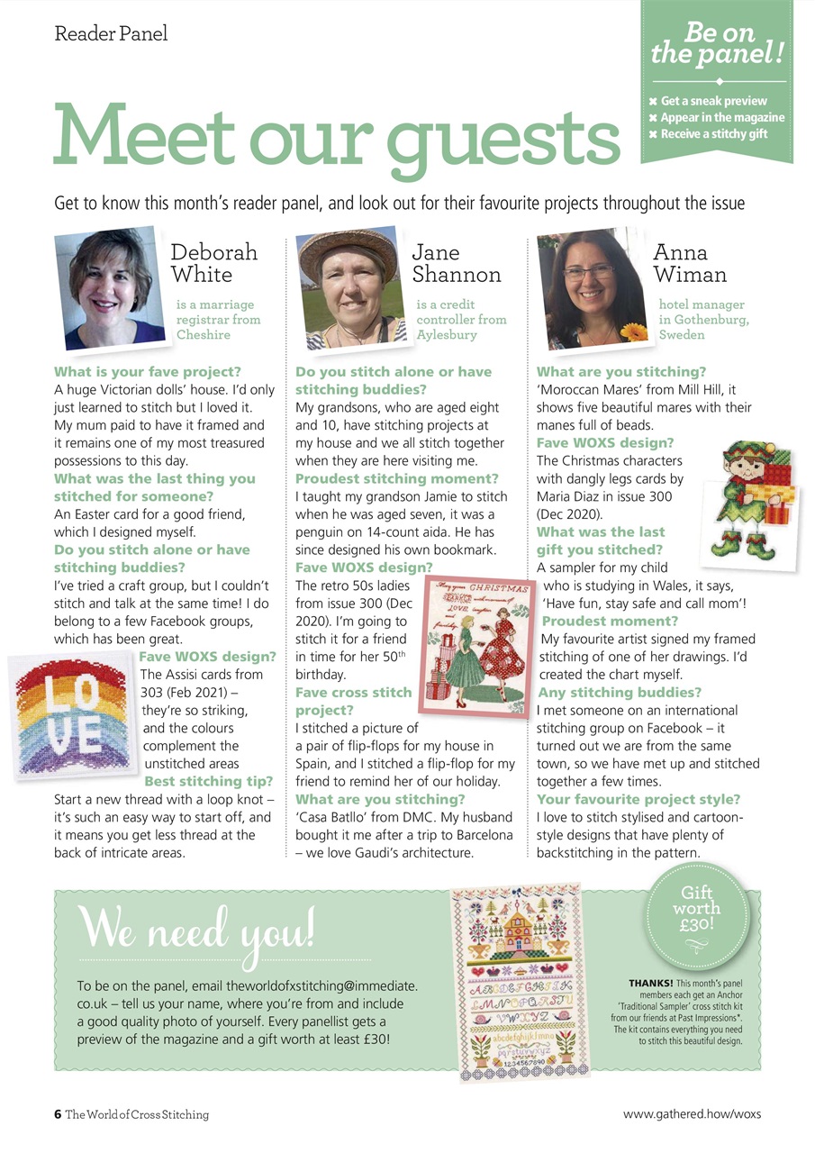 The World of Cross Stitching Preview Pages