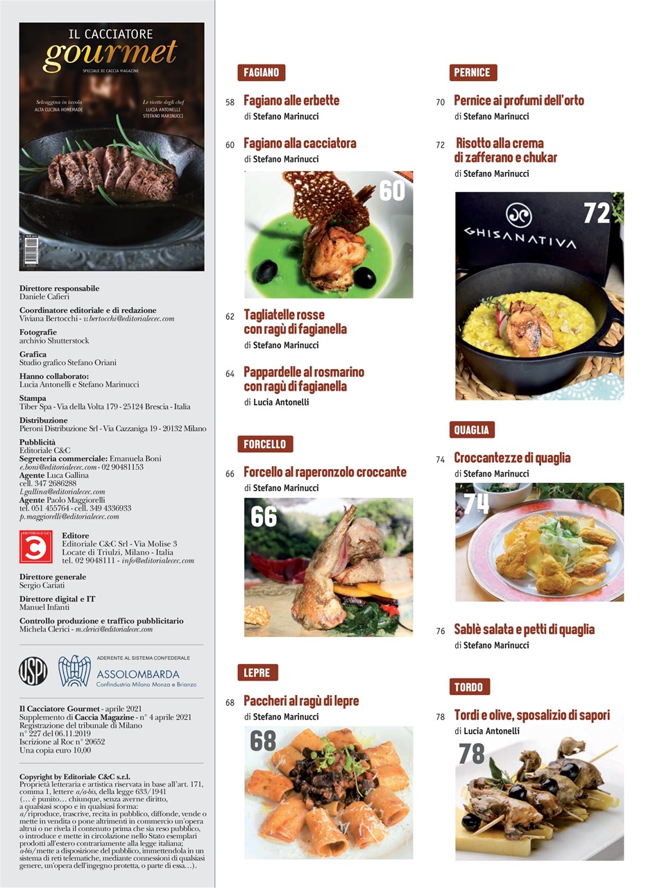 Caccia Magazine Preview Pages