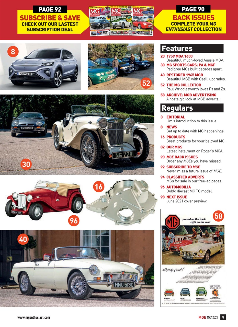 MG Enthusiast Preview Pages