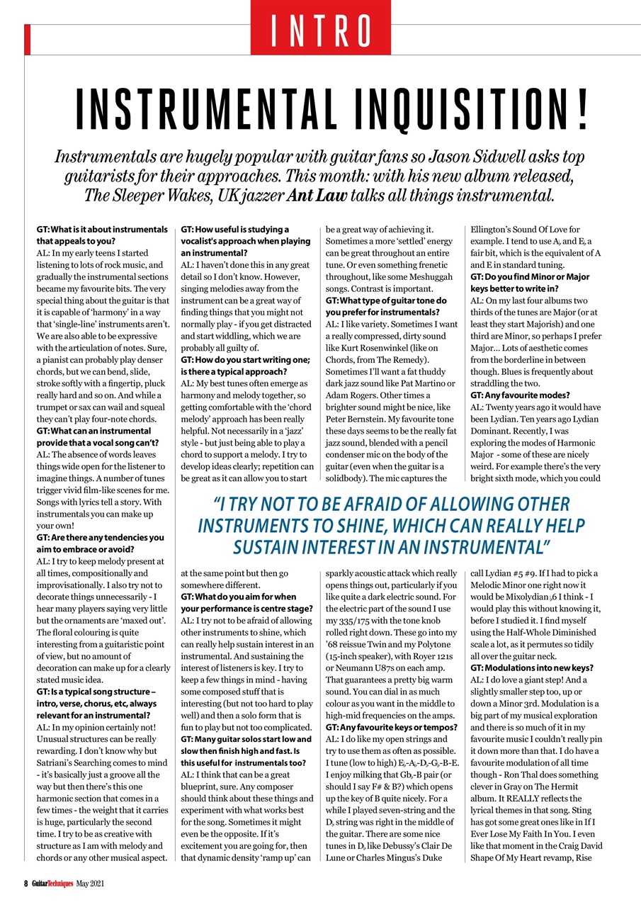 Guitar Techniques Preview Pages