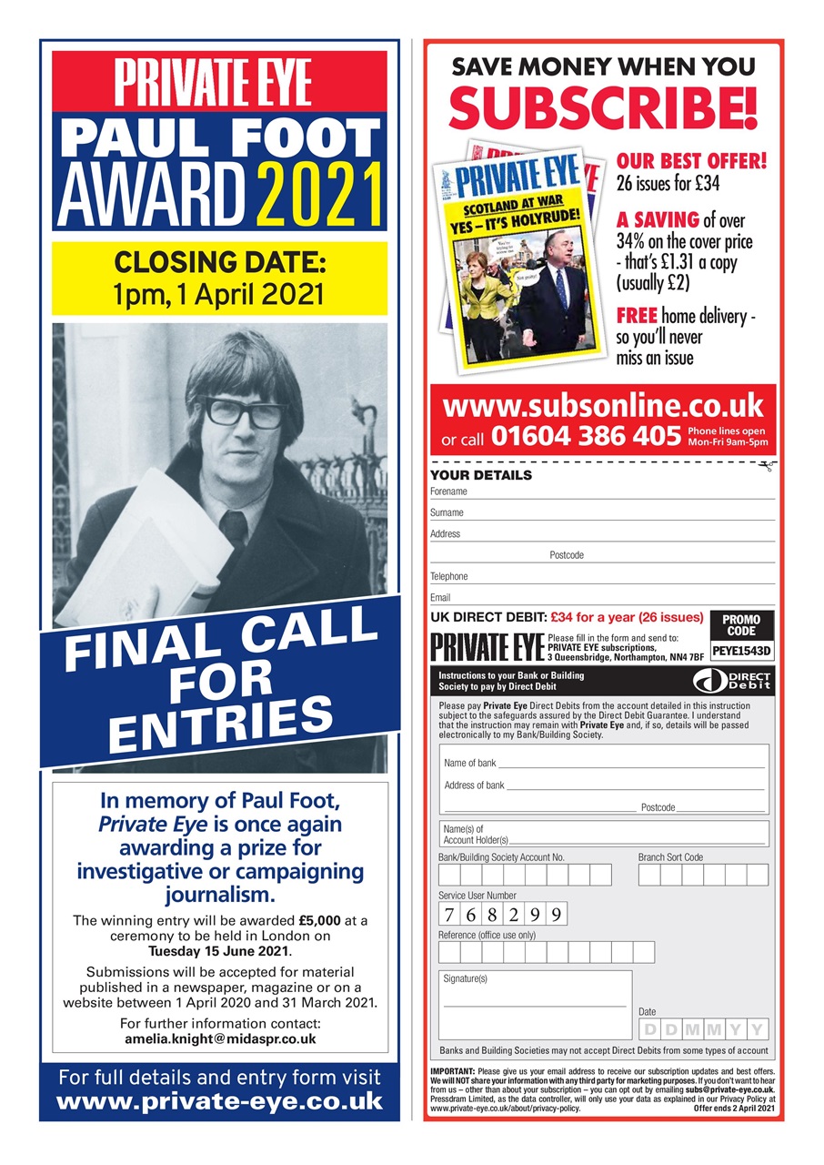 Private Eye Preview Pages