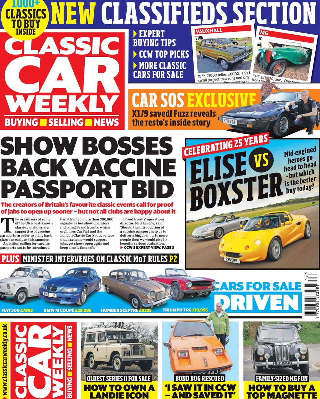 Classic Car Weekly Preview Pages