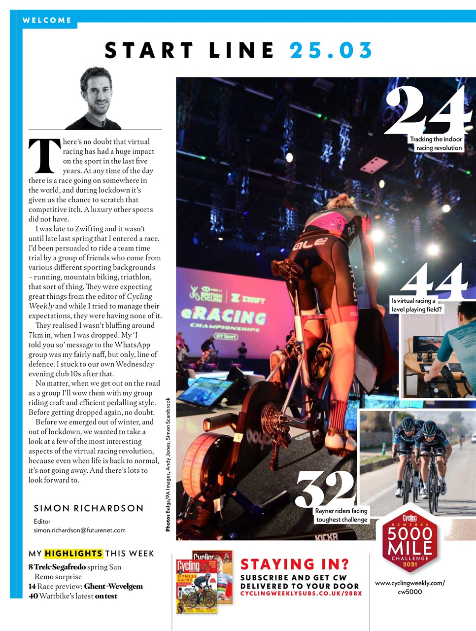 Cycling Weekly Preview Pages