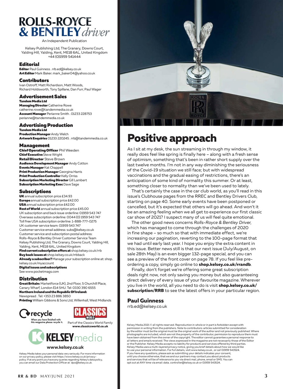 Rolls-Royce & Bentley Driver Preview Pages