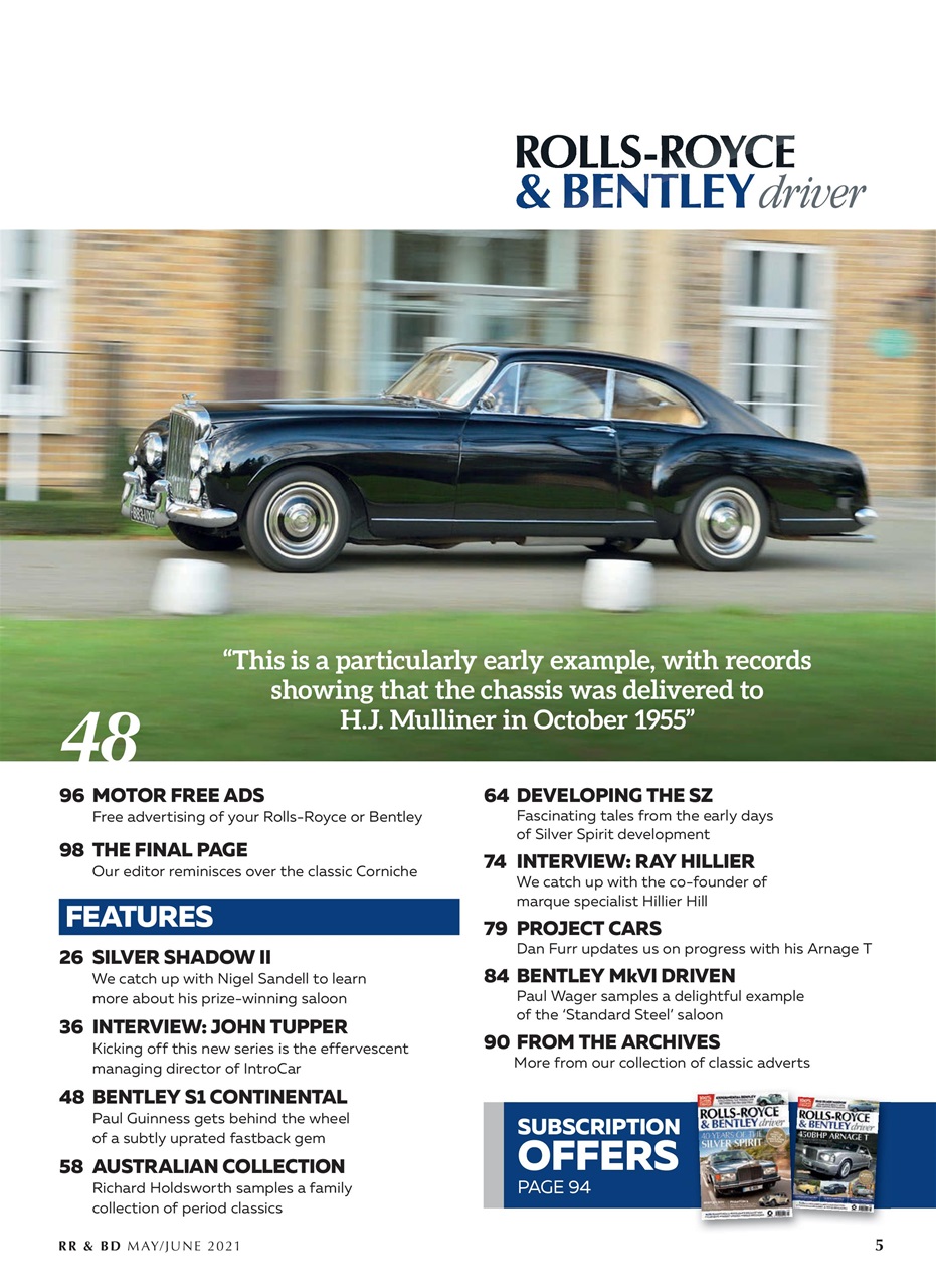 Rolls-Royce & Bentley Driver Preview Pages