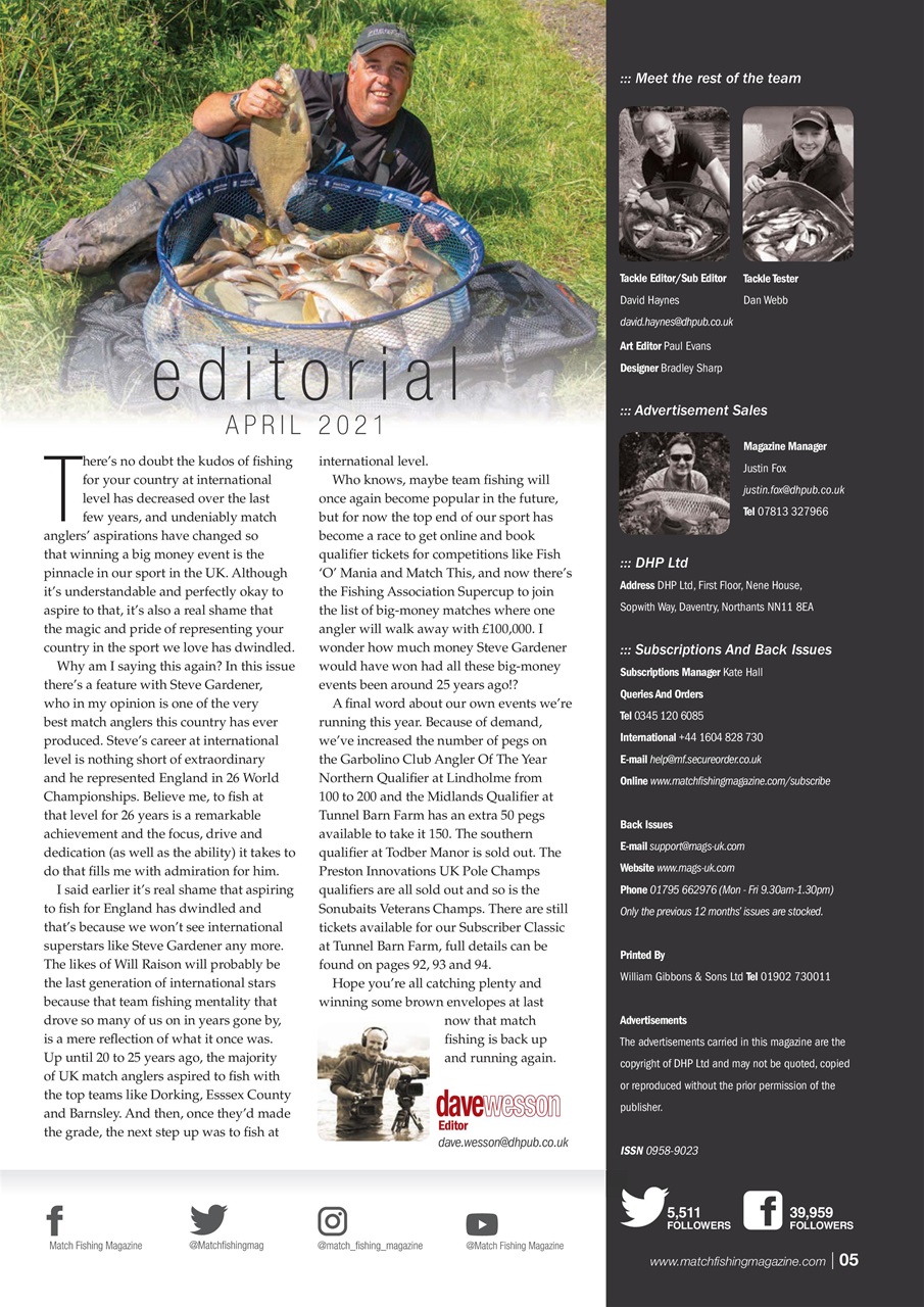 Match Fishing Preview Pages