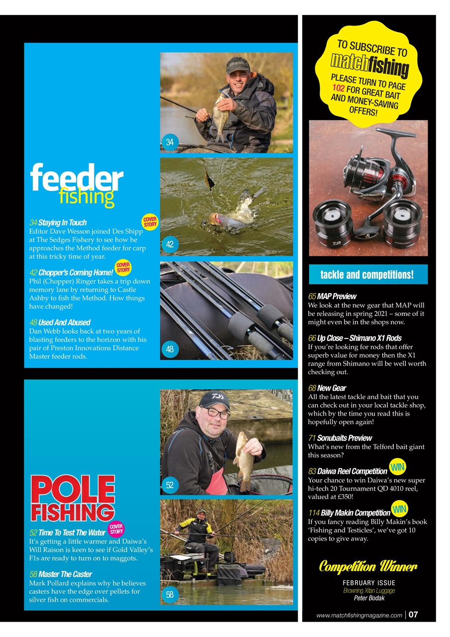 Match Fishing Preview Pages