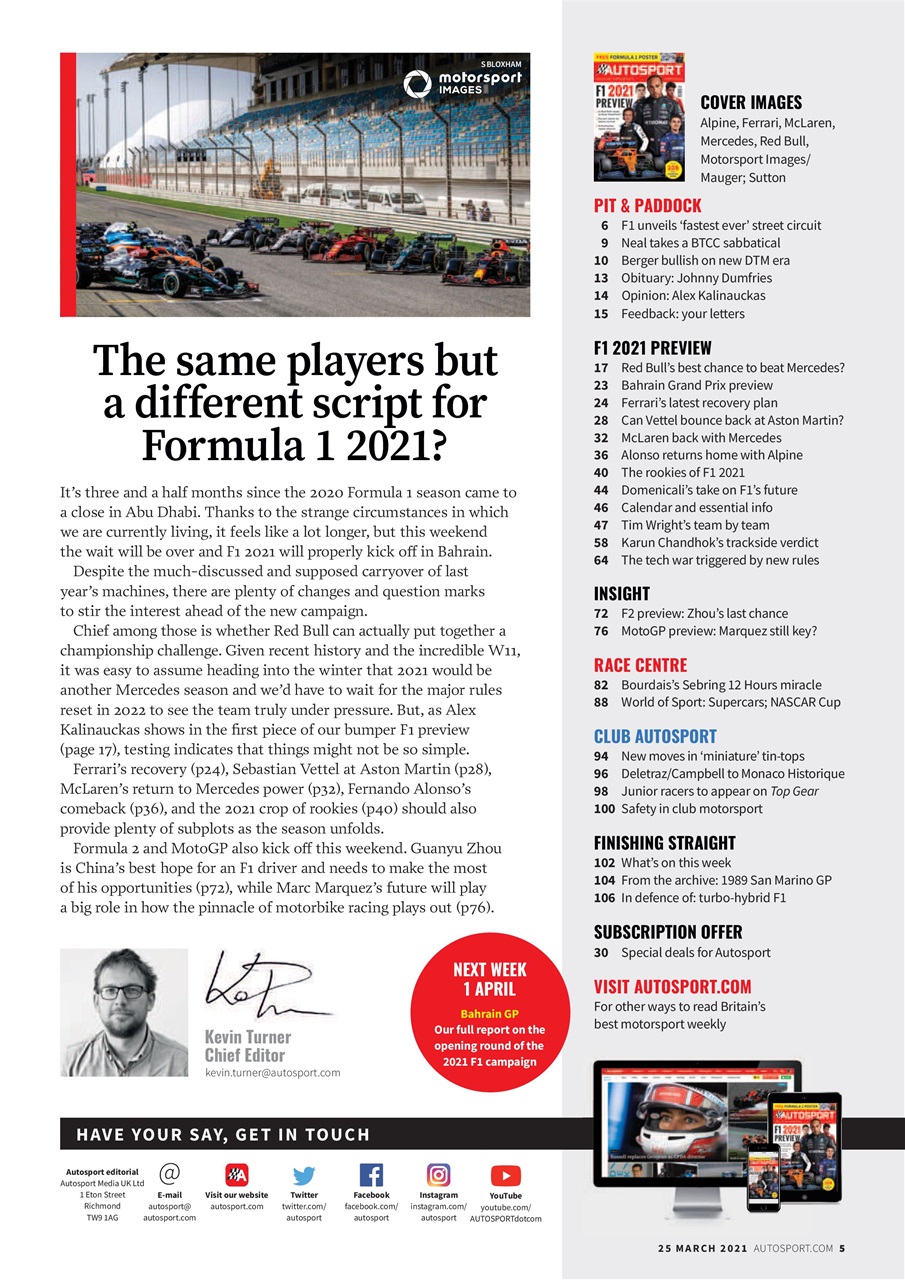 Autosport Preview Pages