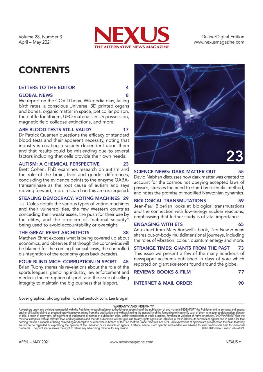 Nexus Magazine Preview Pages