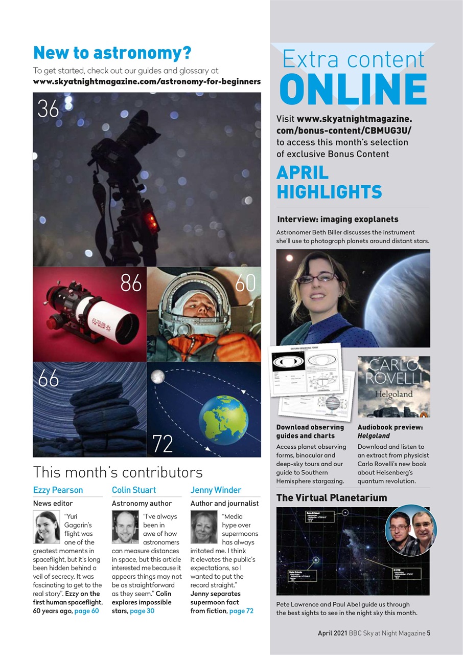 BBC Sky at Night Magazine Preview Pages