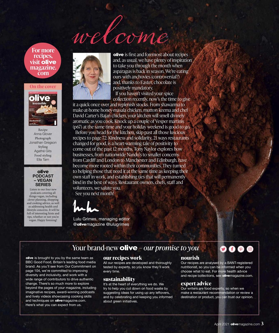 Olive Magazine Preview Pages