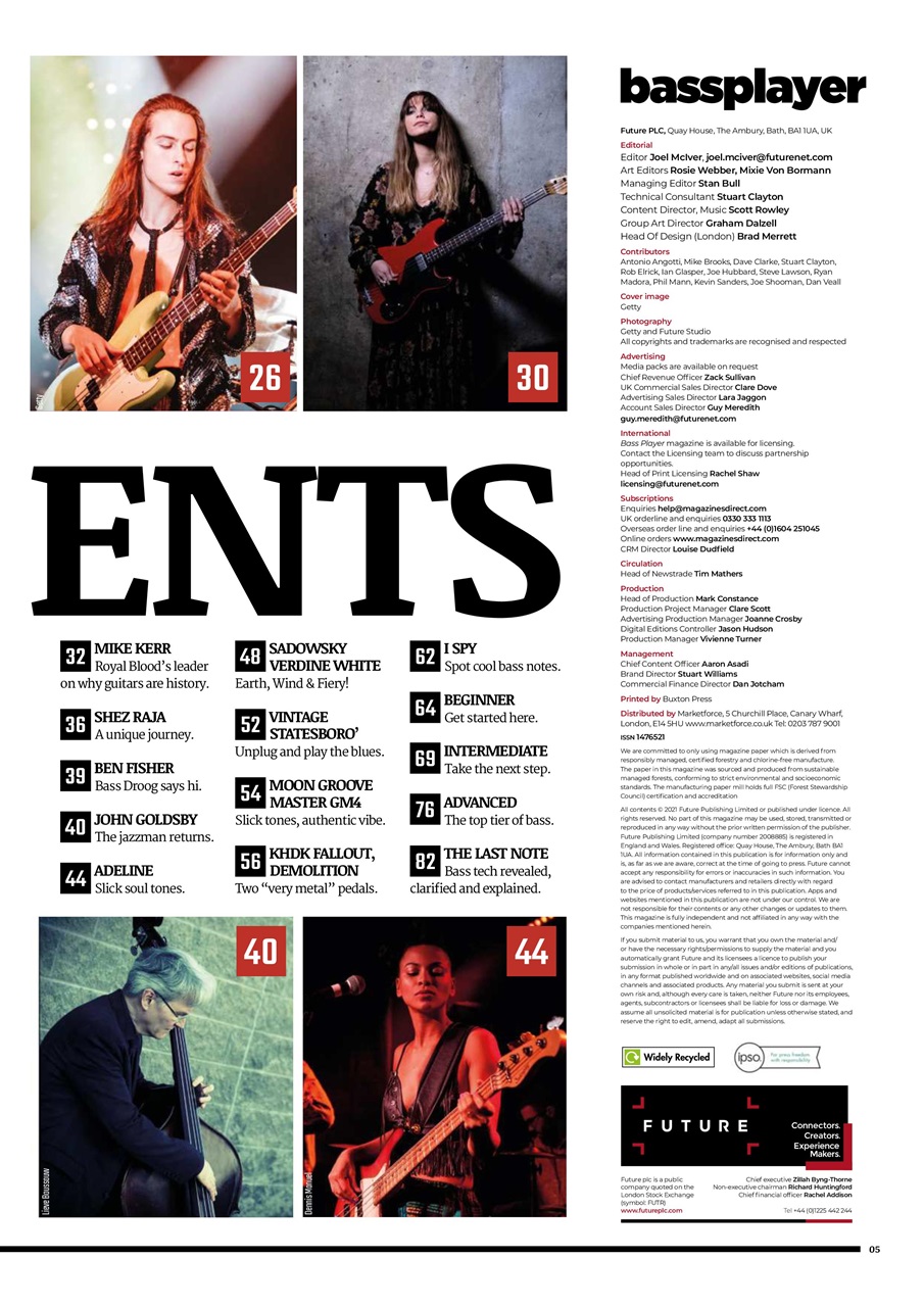 Bass Player UK Preview Pages