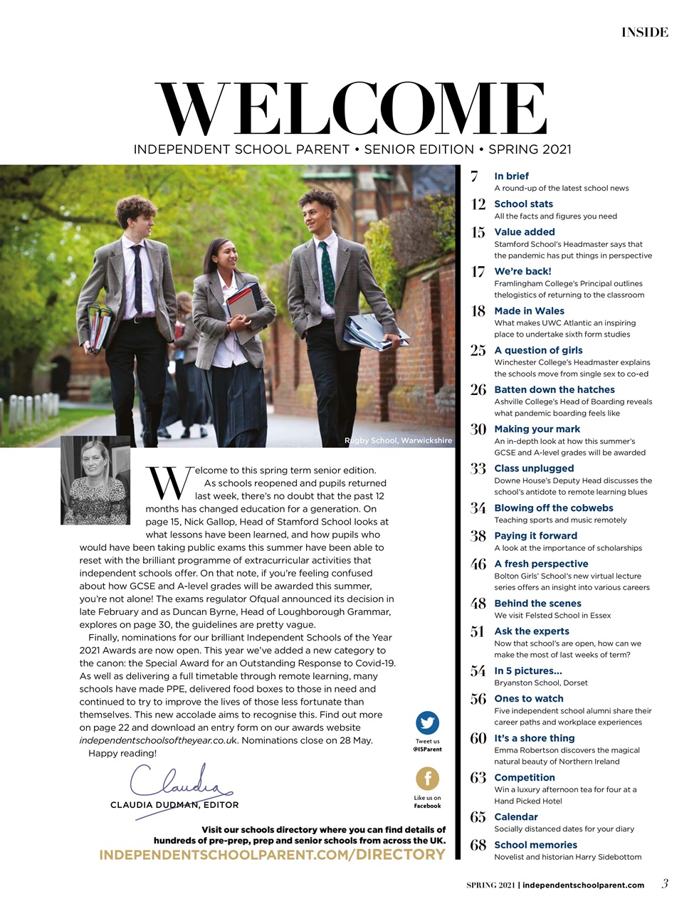 Independent School Parent Preview Pages
