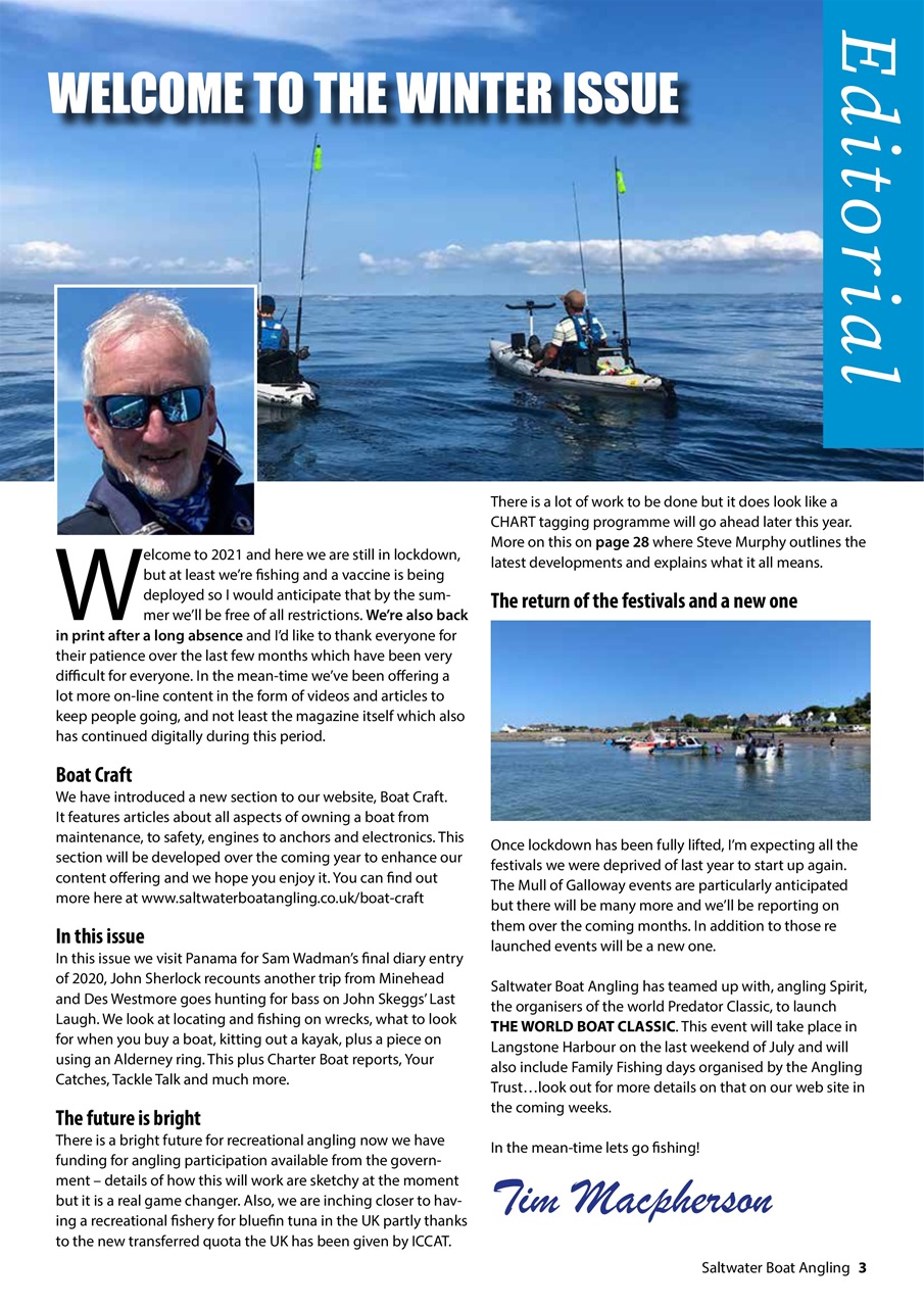 Saltwater Boat Angling Preview Pages